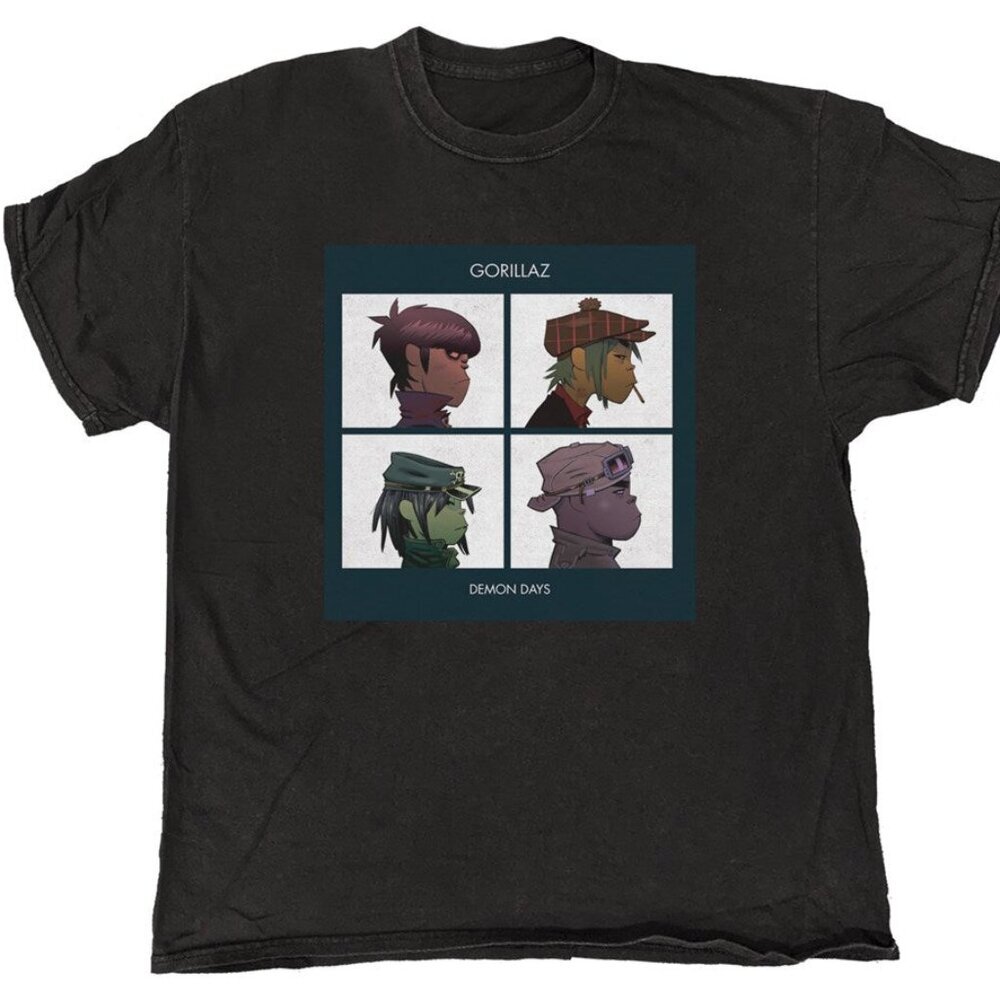 Gorillaz Demon Dayz Alternative Rock Vintage Style Graphic Unisex T-Shirt 90